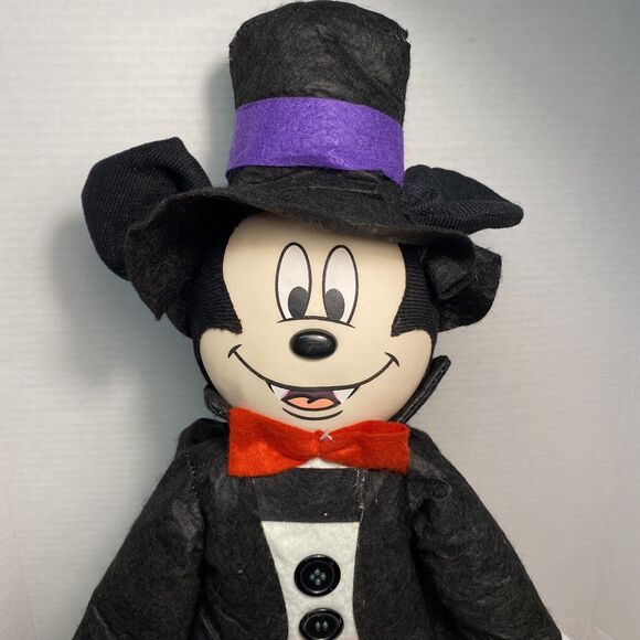 Mickey Mouse Halloween vampire dracula standing plush Door Greeter decor 22” - Picture 7 of 11
